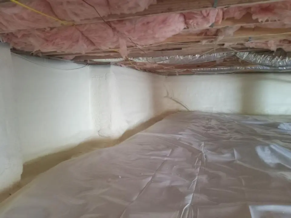 Crawl space encapsulation with closed-cell spray foam for Metal Roof Coating in Morton Grove
